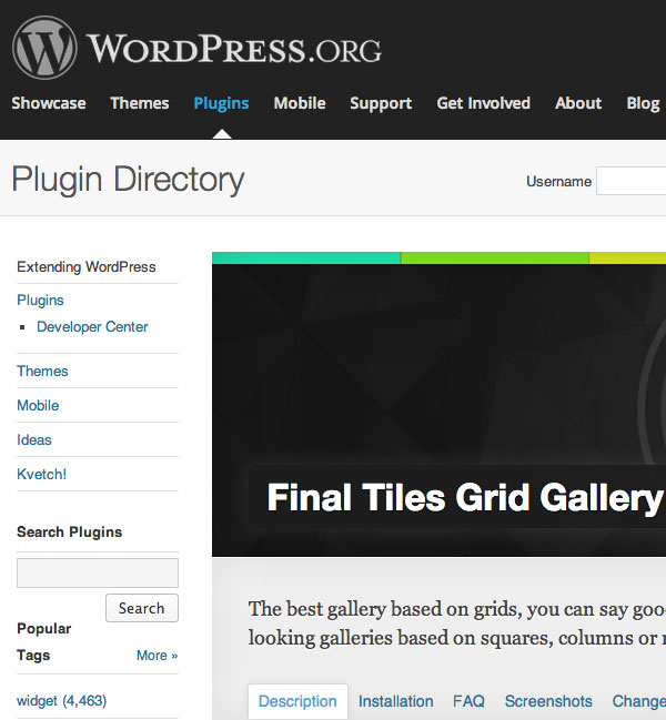 il plugin scaricabile dalla directory di wordpress